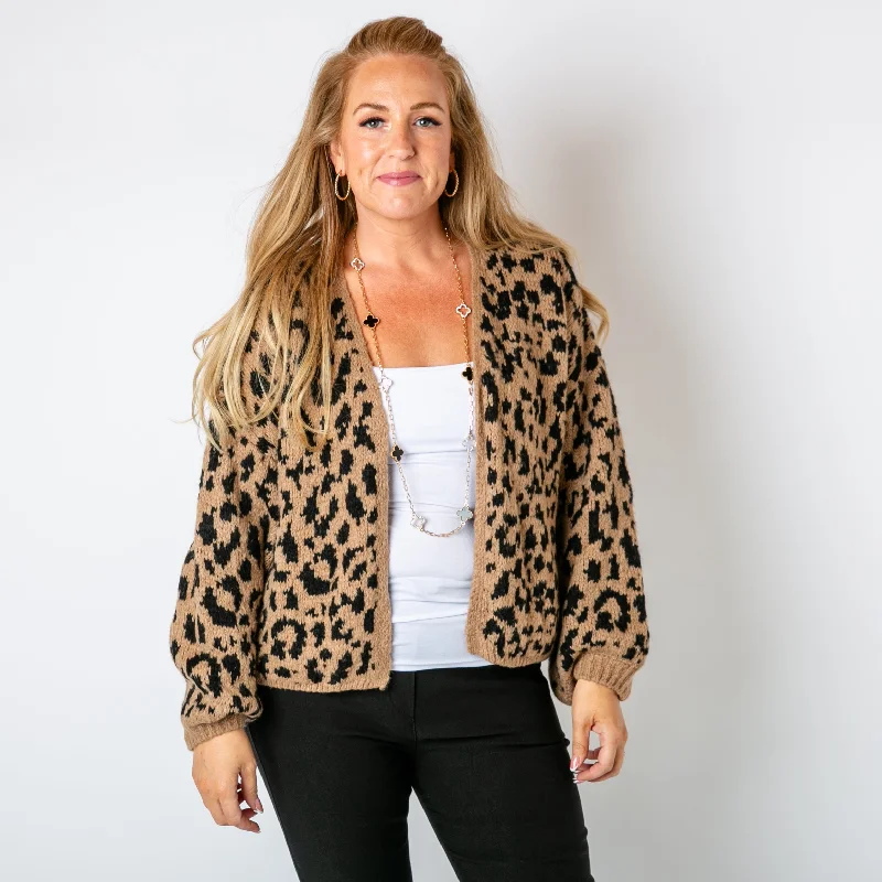 Leopard Print Cardigan