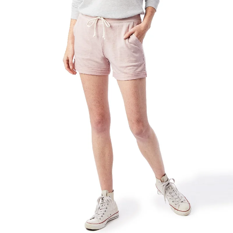 Lounge Burnout French Terry Short (Rose Quartz)