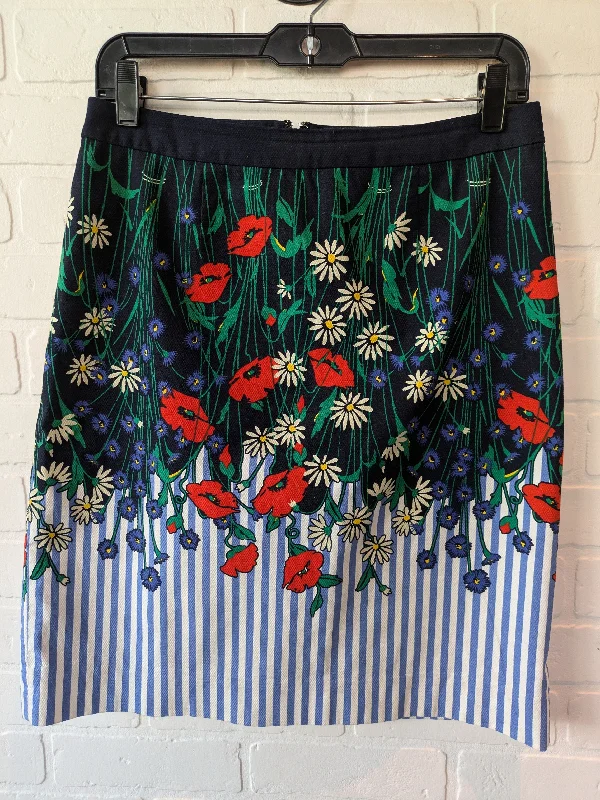 Skirt Mini & Short By Anthropologie In Blue & Green, Size: 6