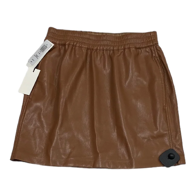 Skirt Mini & Short By Babaton In Brown, Size: Xxs