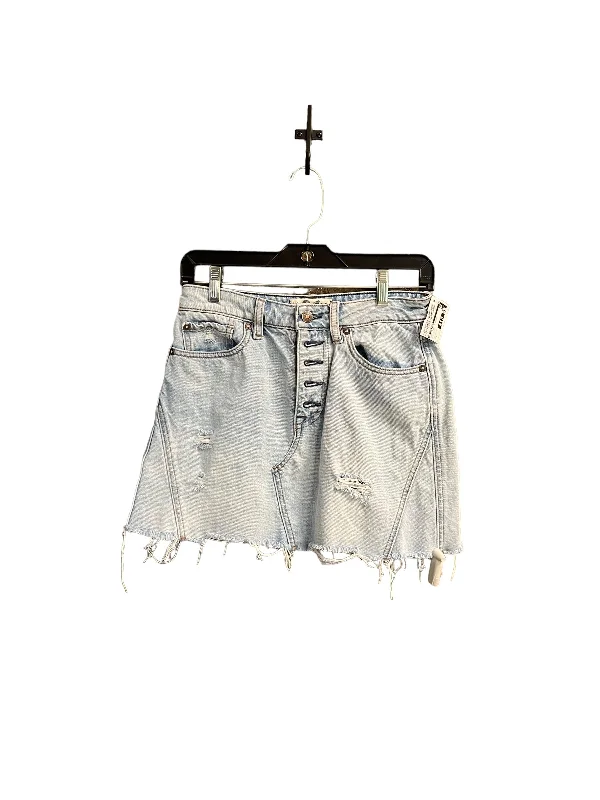 Skirt Mini & Short By We The Free In Blue Denim, Size: 2