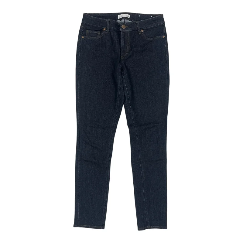 Jeans Skinny By Loft In Blue Denim, Size:4