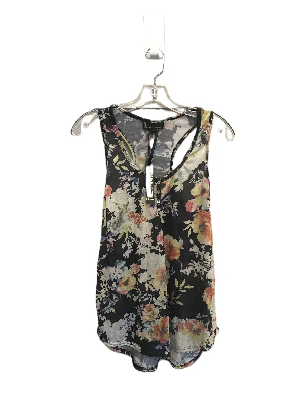 Floral Print Top Sleeveless By Jeans By Buffalo, Size: Xl