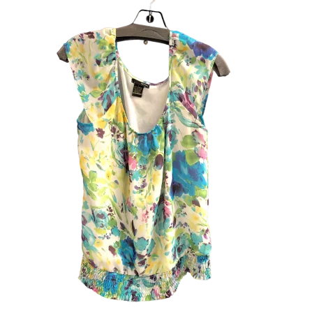 Floral Print Top Sleeveless Cmc, Size S