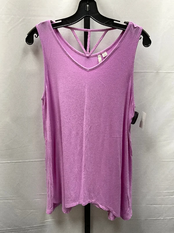 Purple Top Sleeveless Cato, Size M