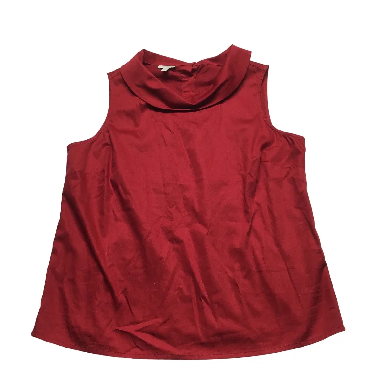 Red Top Sleeveless Talbots, Size Petite  M