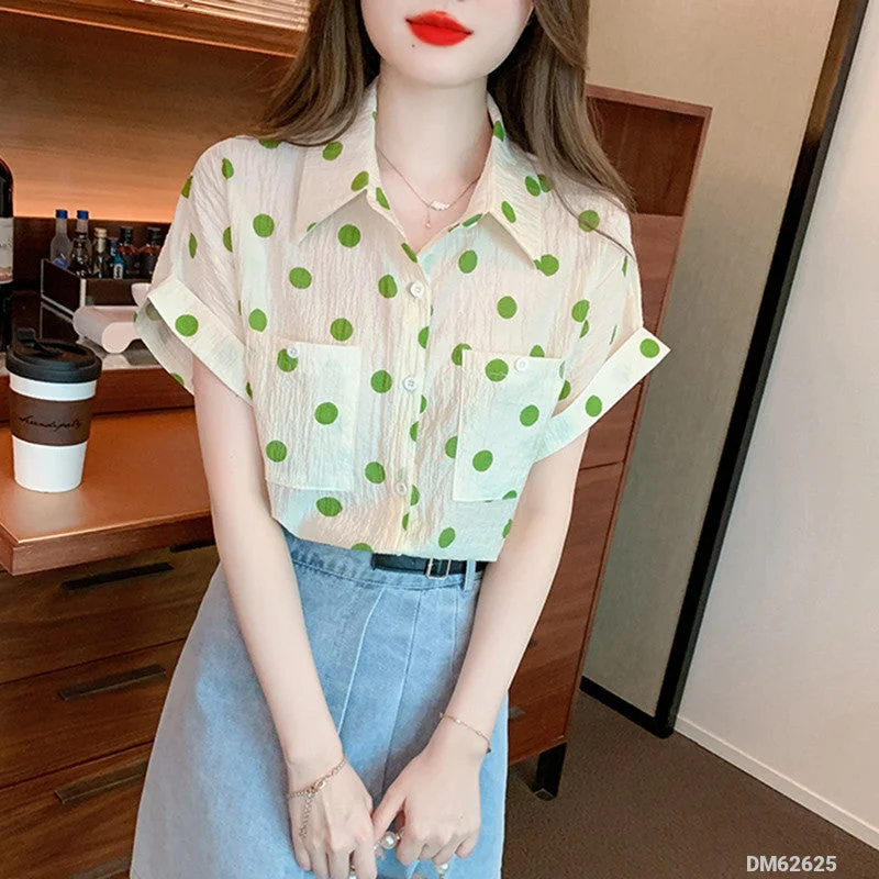 Green Polka Dots