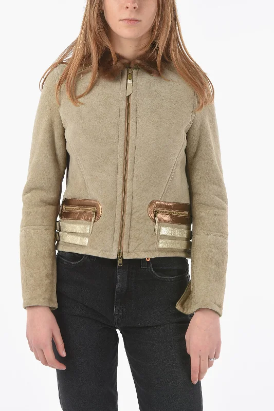 History Repeats Embroidered Shearling Jacket