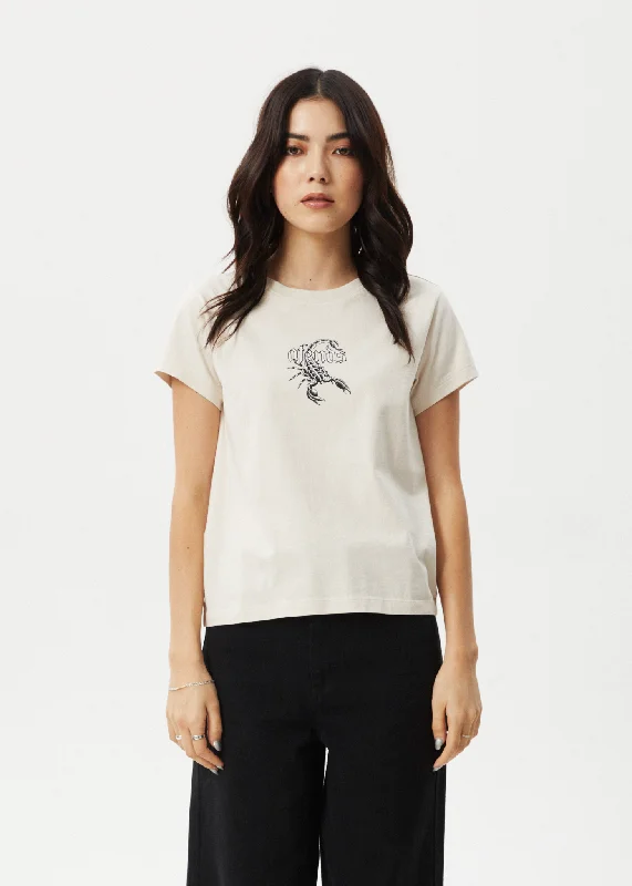 AFENDS Womens Scorpio - Regular Tee - Moonbeam