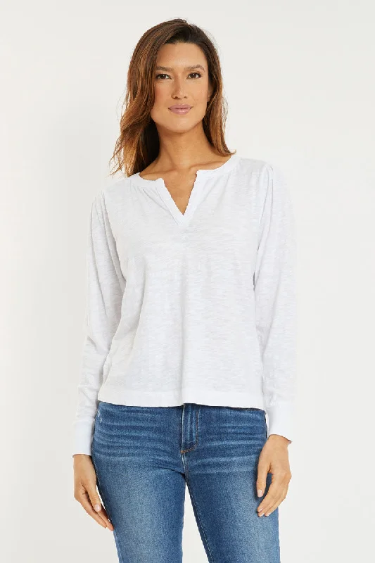 Mododoc Split Neck Top