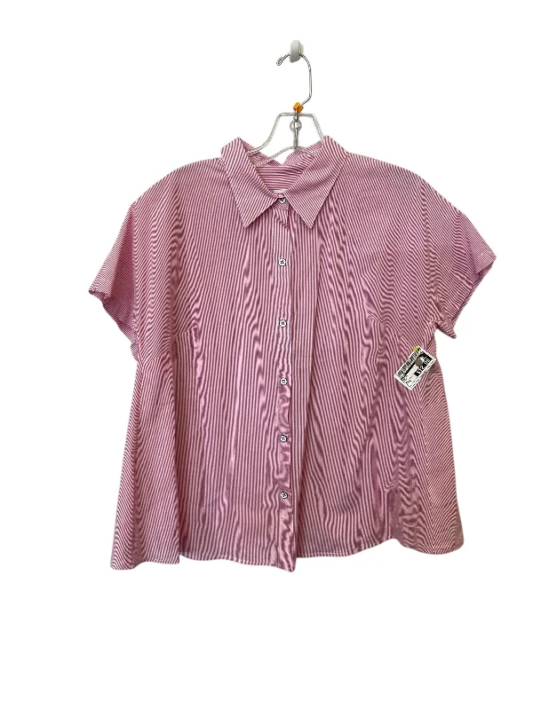 Top Short Sleeve By Cabi In Pink, Size: S