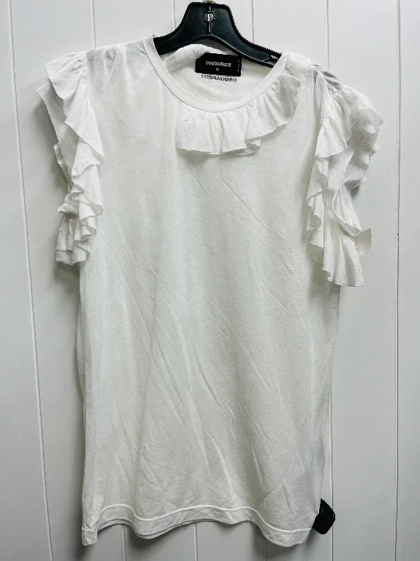 Top Short Sleeve By dsquared2 In White, Size: M