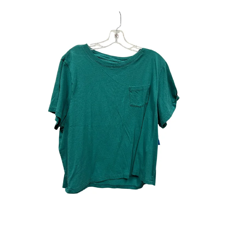 Top Ss Basic By J. Crew In Green, Size:2X