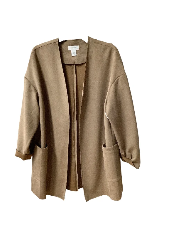 Blazer By Carmen By Carmen Marc Valvo In Tan, Size: L