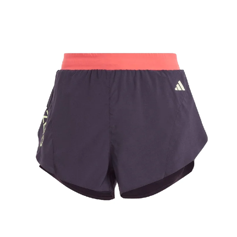 Adidas Women's Ekiden Running Shorts (Aurora Black)