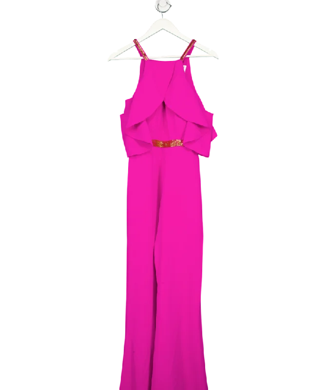 Forever Unique Pink Colette Jumpsuit UK 8