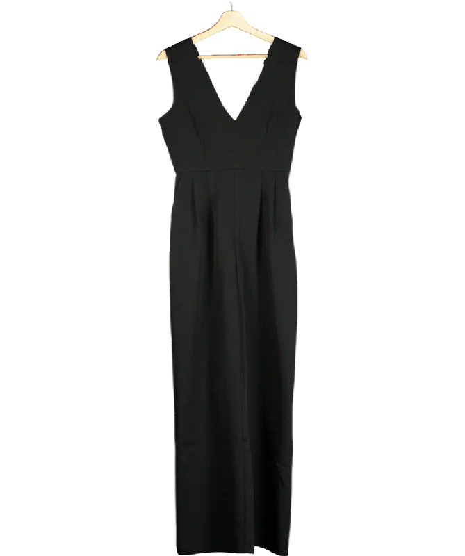 Next Black Bow Back Detail Jumpsuit UK 6