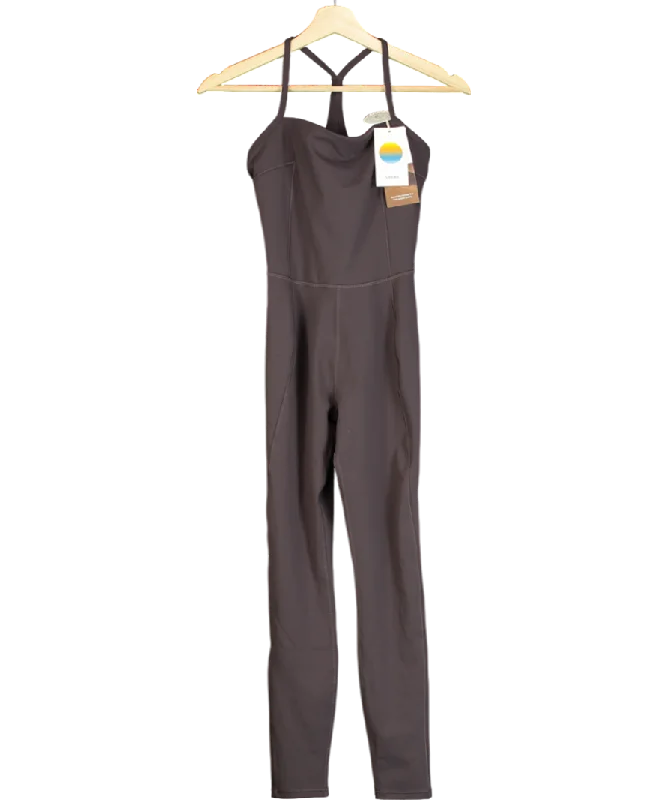 Vuori Brown Bondi Jumpsuit - Sangria UK XS